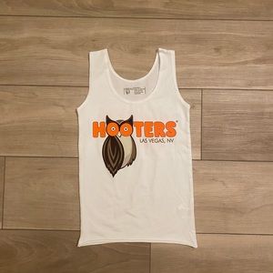 NEW XSMALL white hooters tank and shorts
